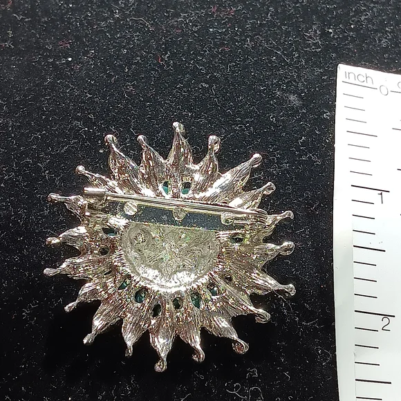 Source Unknown Silver and Turquoise Brooch - Picture 2 of 2